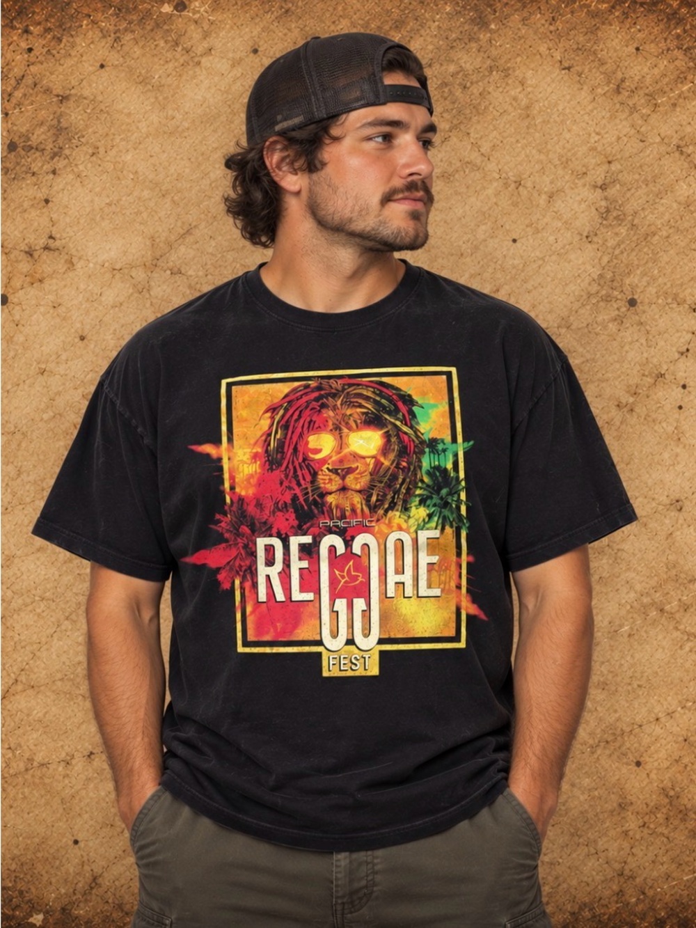 Reggae Fest Graphic Tee - Black